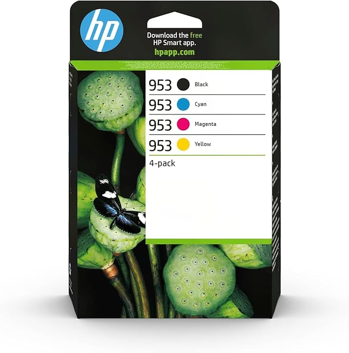 HP 953 4-pack Black/Cyan/Magenta/Yellow Original Ink Cartridges