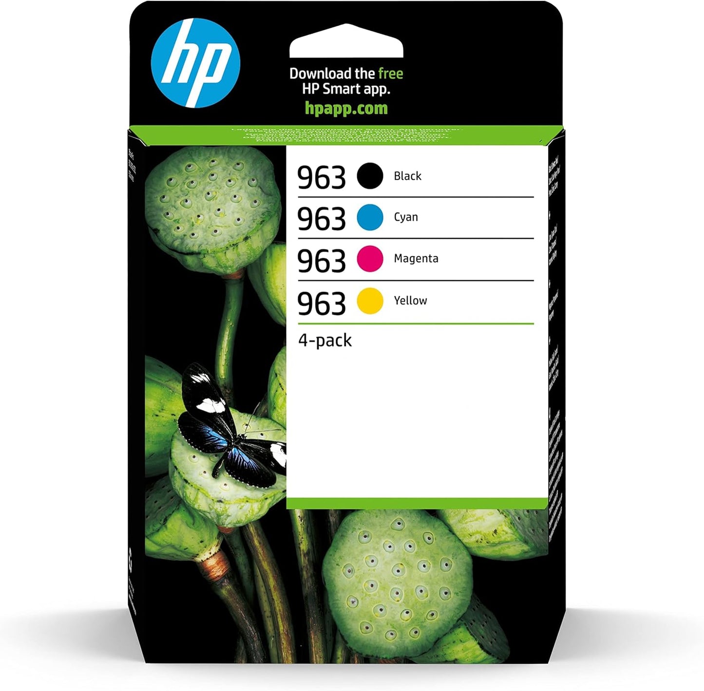 HP 963 4-pack Black/Cyan/Magenta/Yellow Original Ink Cartridges