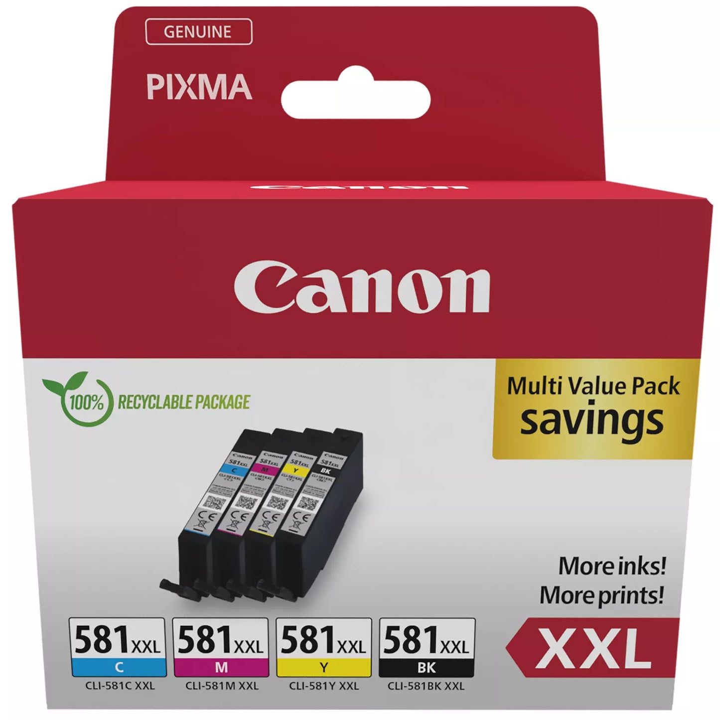 Genuine Canon 581 XXL