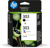 HP 303 2-pack Cyan/Magenta/Yellow Original Ink Cartridges